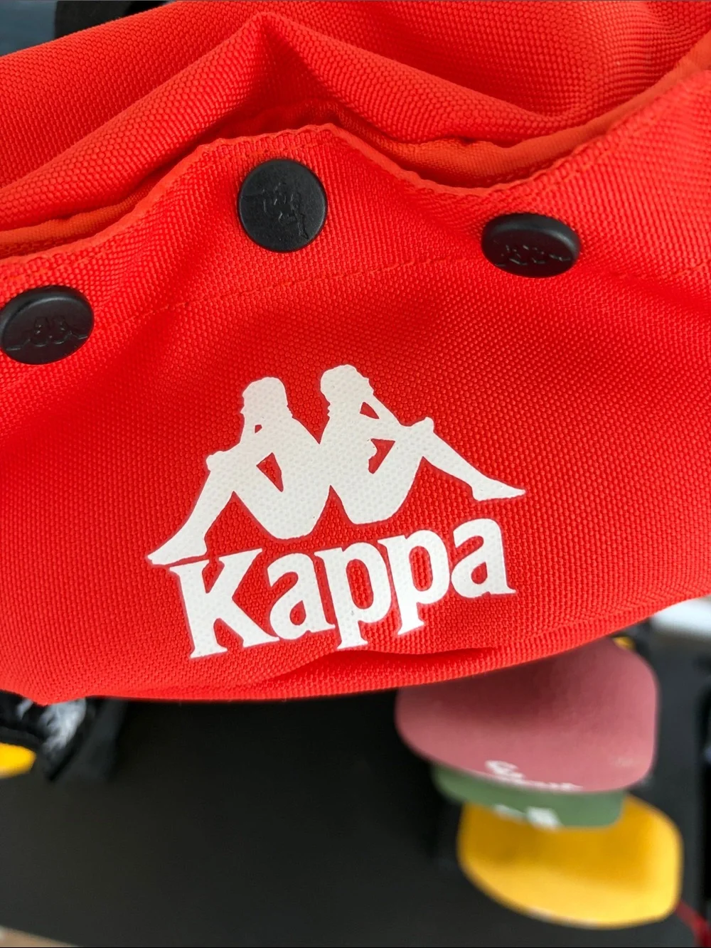 Kappa Kids Red Crossbody Bag with Black Strap Detail